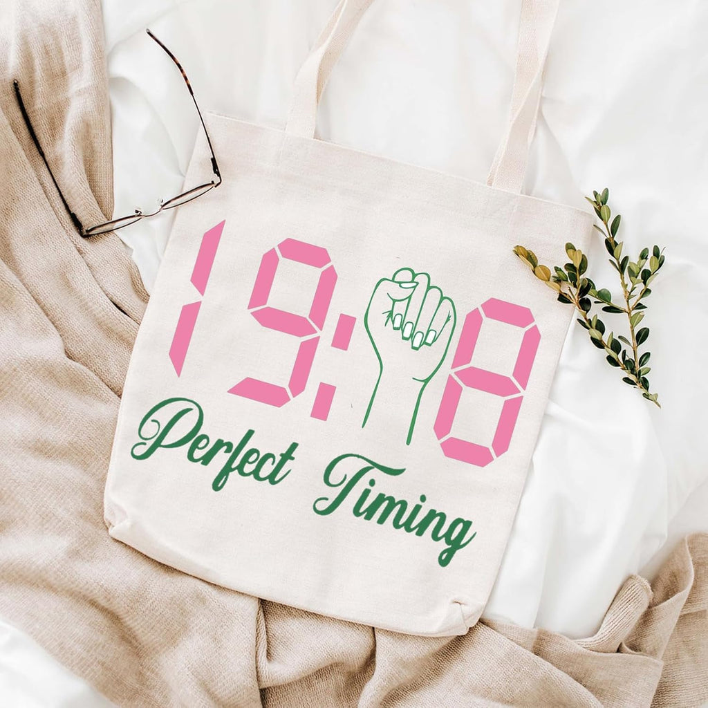 WCGXKO Sorority Gift Sorority Tote Bag Sorority Merchandise (Perfect 08 tote)