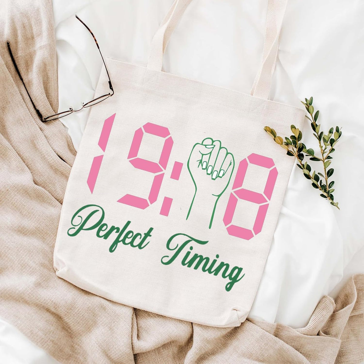 WCGXKO Sorority Gift Sorority Tote Bag Sorority Merchandise (Perfect 08 tote)