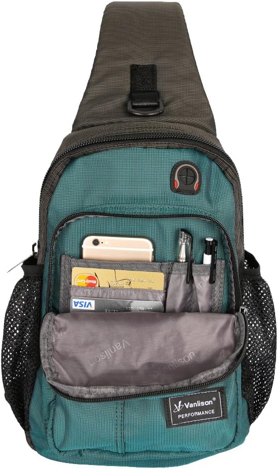 Crossbody Sling Bag Backpack for Men & Women Lake Blue