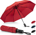NINEMAX Windproof Travel Folding Umbrella for Men Women, Portable Compact Umbrellas Automatic Open and Close for Rain