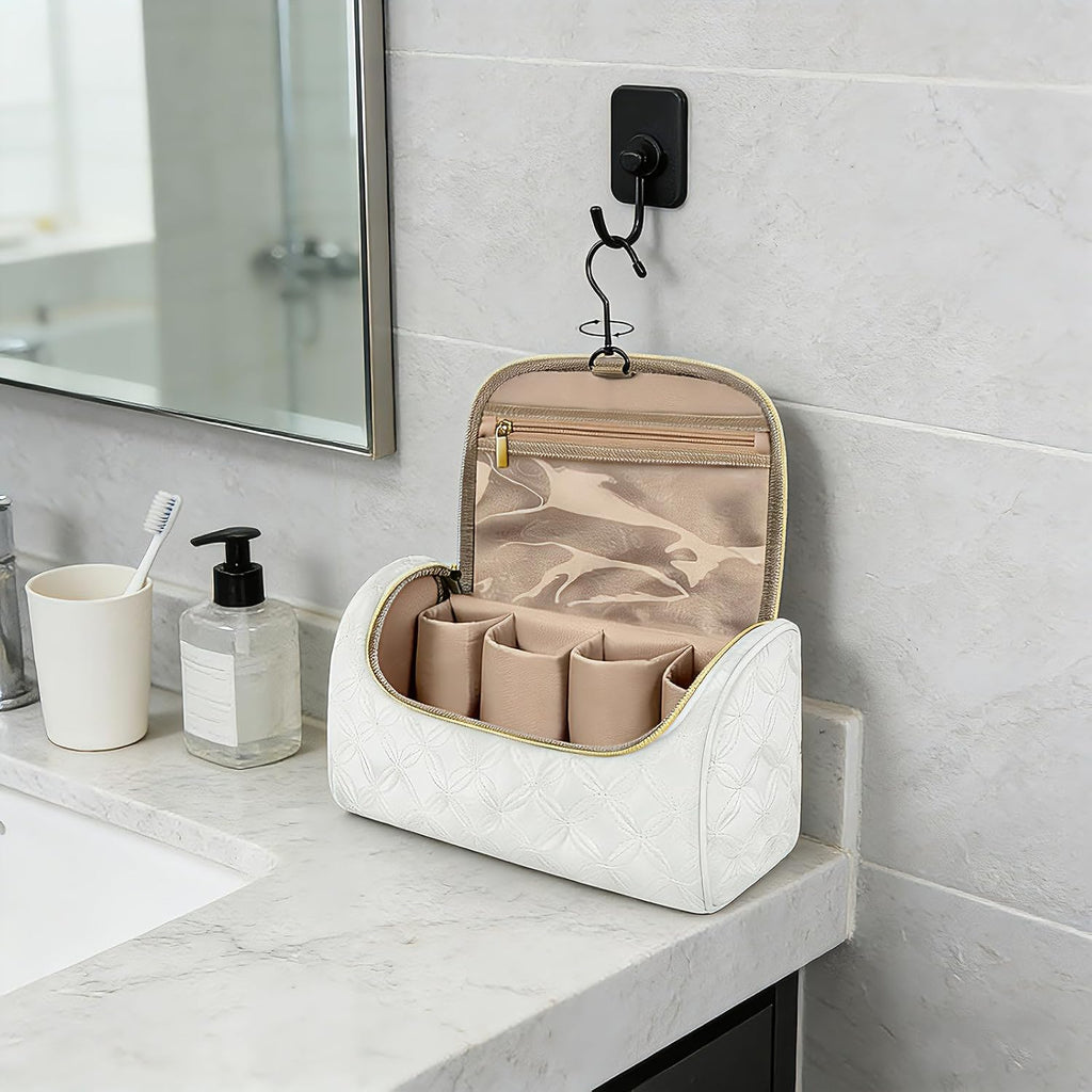 Mancro Padded Travel Case Compatible with Dyson Airwrap, White