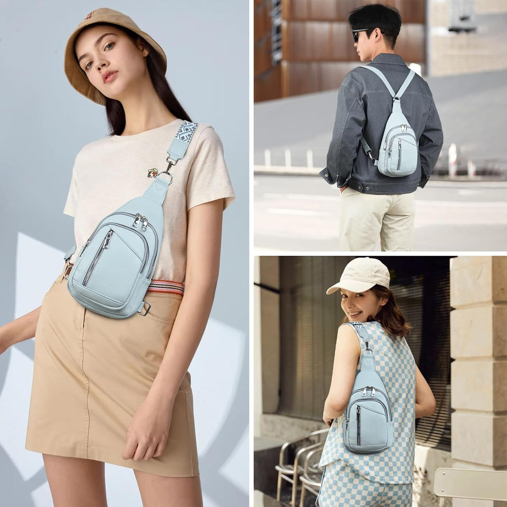 MYHOZEE Crossbody Bags for Women Sling Bag Faux Leather Mini Backpack Purse