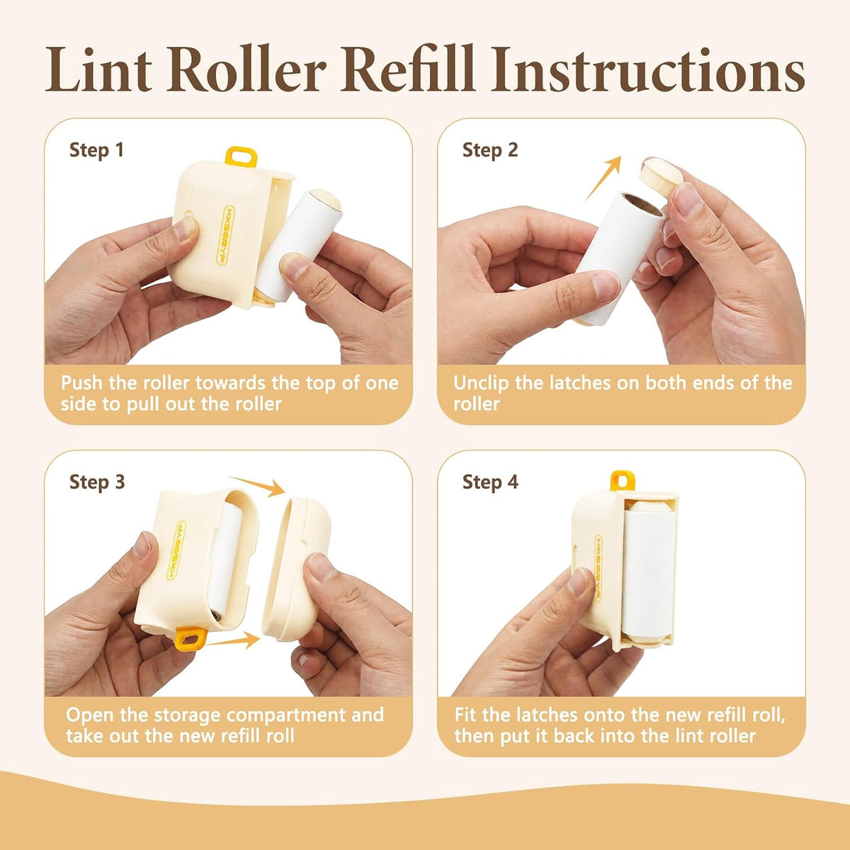 150 Sheets Mini Lint Roller Set Portable Travel Essentials Pet Hair Rollers for Clothes Refillable Pocket Size Sticky Lint Remover with Cover & Built-in Storage Compartment (Purple)