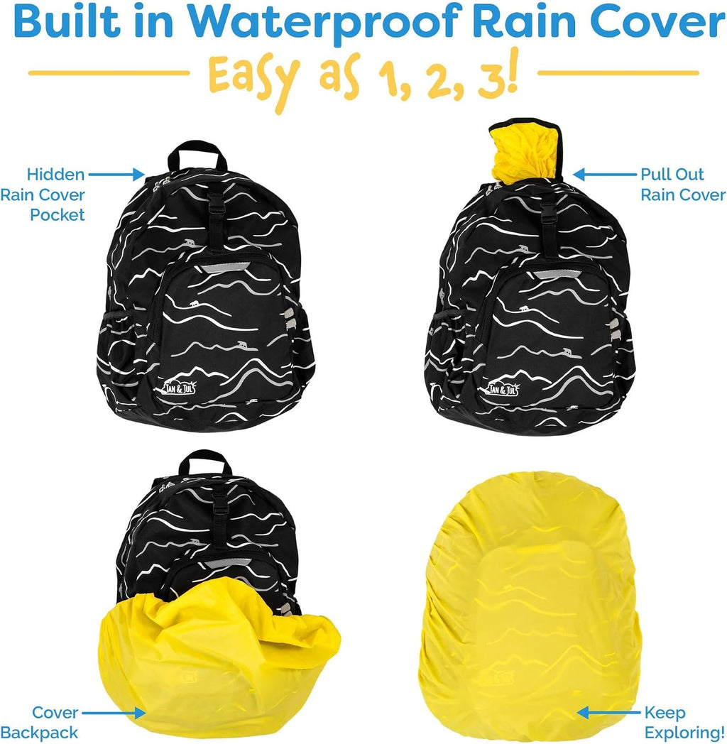 JAN & JUL Xplorer Kids' Backpack for School (Navy Forest, One Size)