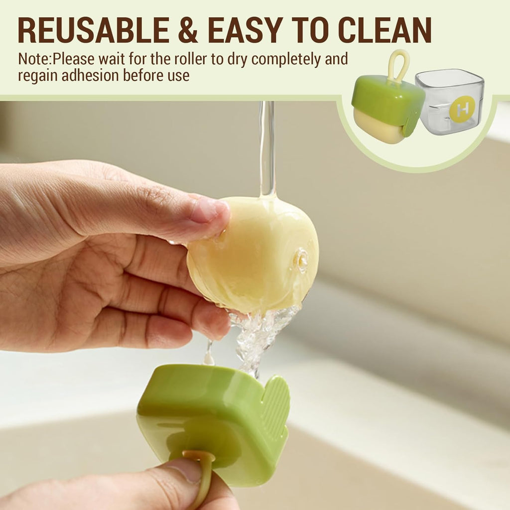 Mini Lint Roller Reusable Washable Sticky Pet Hair Remover