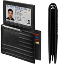 RUNBOX Wallet for Men Leather RFID Blocking Bifold Front Pocket Wallet
