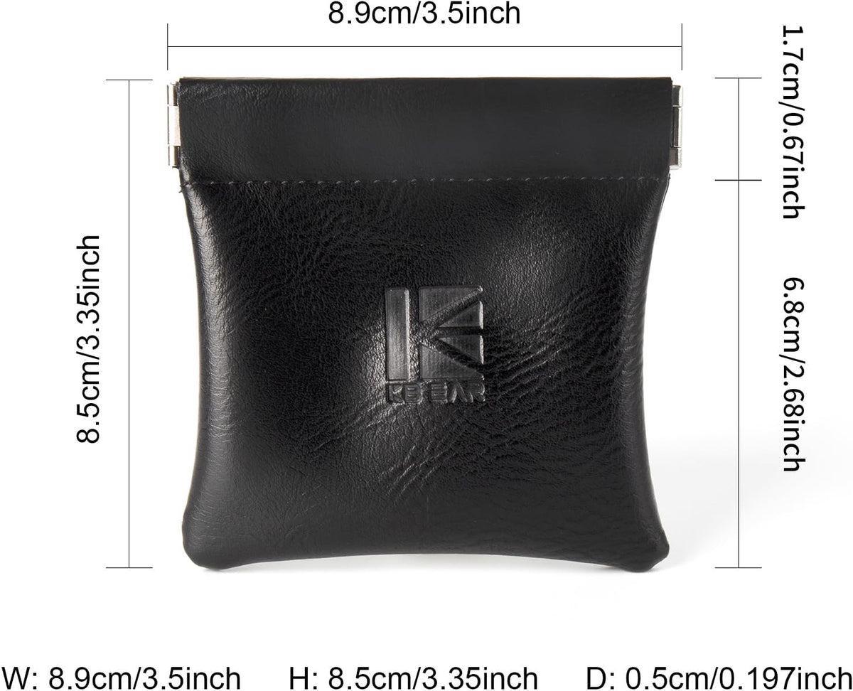 1 Pack Earphone Storage Case Bag for IEM,in Ears,Earbuds,Portable Carrying Storage Case,Travel Bag Leather Jewelry Pouch, Kbear BP01 Suitable for KZ ZS10/ZS10 Pro/ZST/ZS10 PRO X/AS10/AS16/CastorZA12