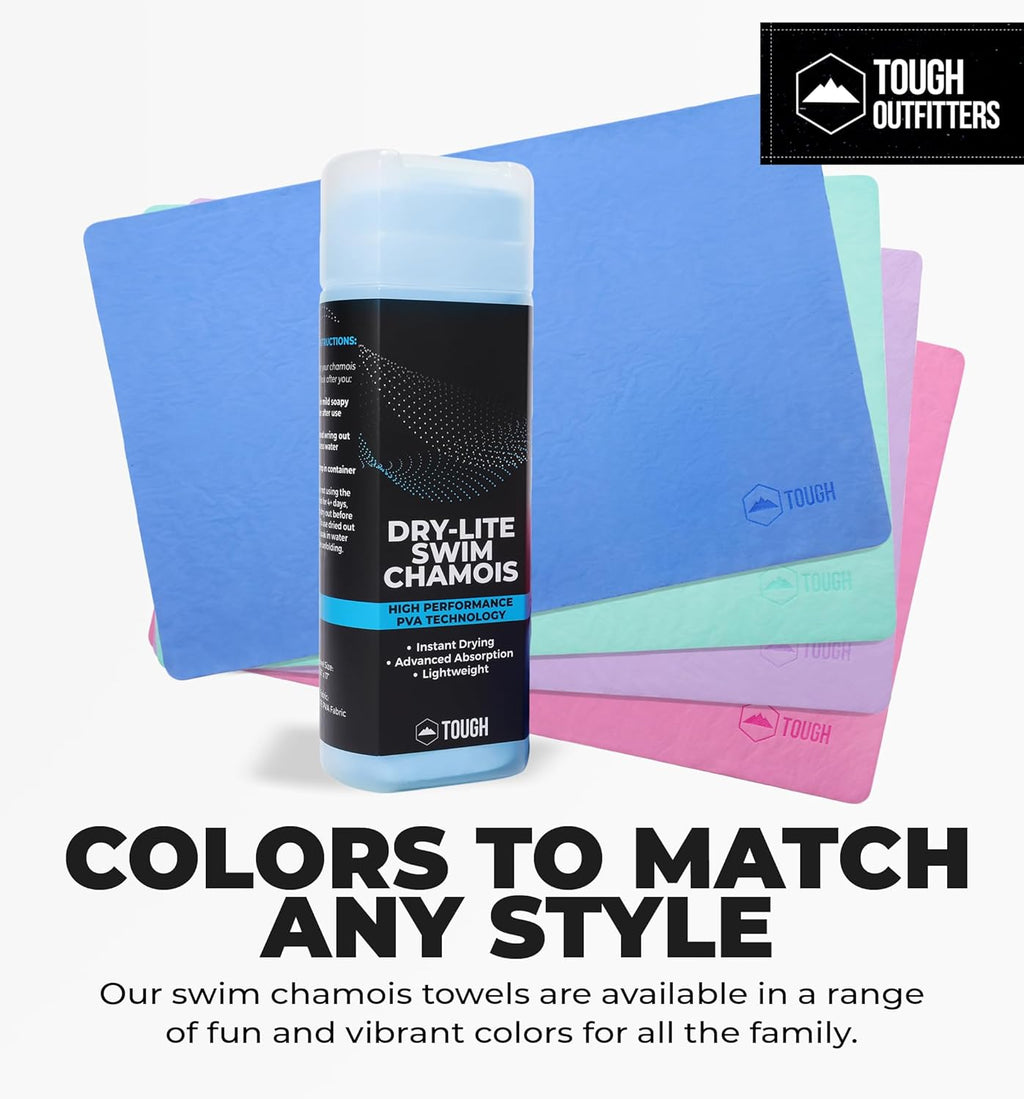 Tough Outfitters Quick Dry Towel - Travel Towel Fast Drying Lightweight - Compact Microfiber Towels for Body Camping Swim Beach Camp Backpacking - Quick Dry for Swimmers