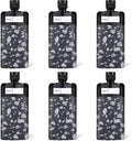 ASEVAT 3 oz 6pack Leak Proof Empty Squeeze Pouches Refillable Travel Size Containers Liquid Pouch Cosmetic Container TSA Approved Bag