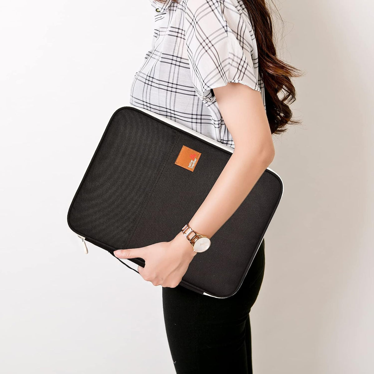 Lanola A4 Document Bags Portfolio Waterproof Business File Holder Travel Gear Organizer Electronics Accessories Bag