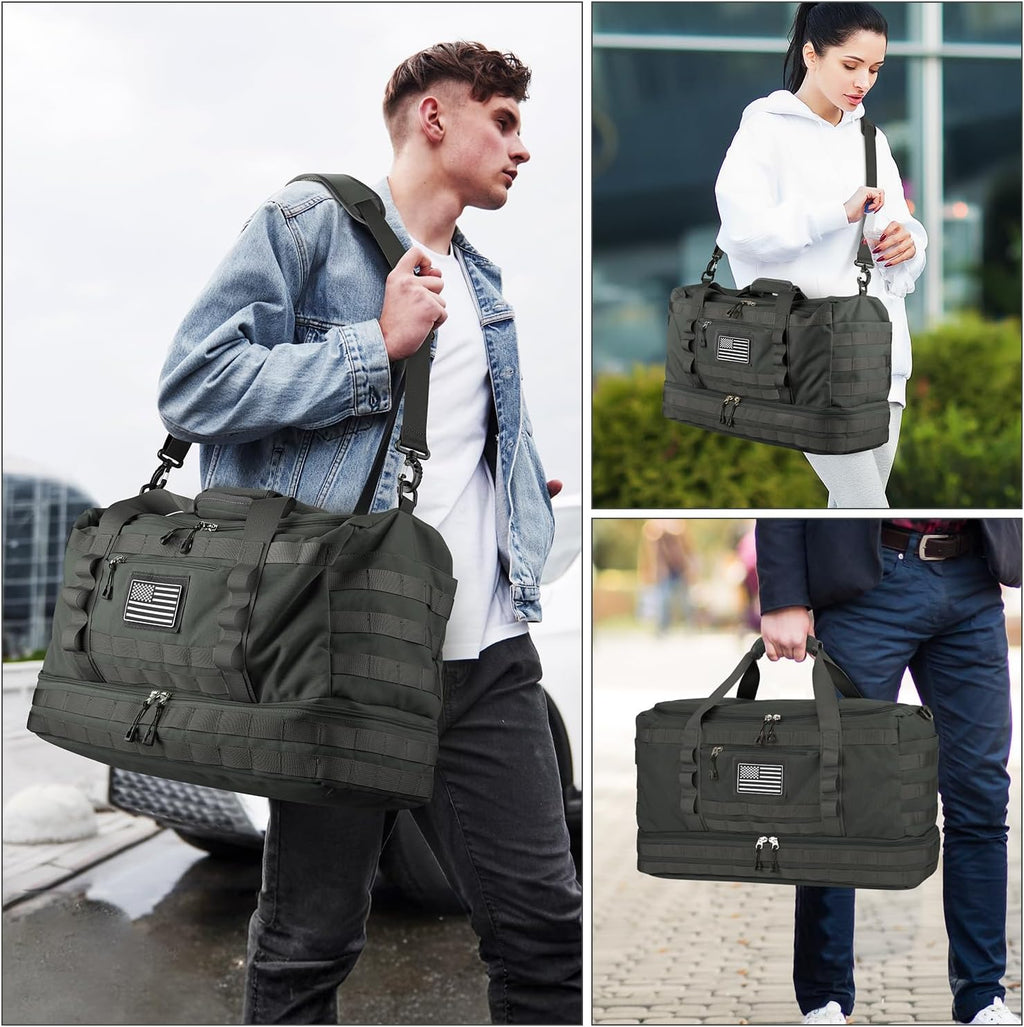 Gym Bag for Men Women, Carry on Luggage 22x14x9 Airline Approved Duffle Bag