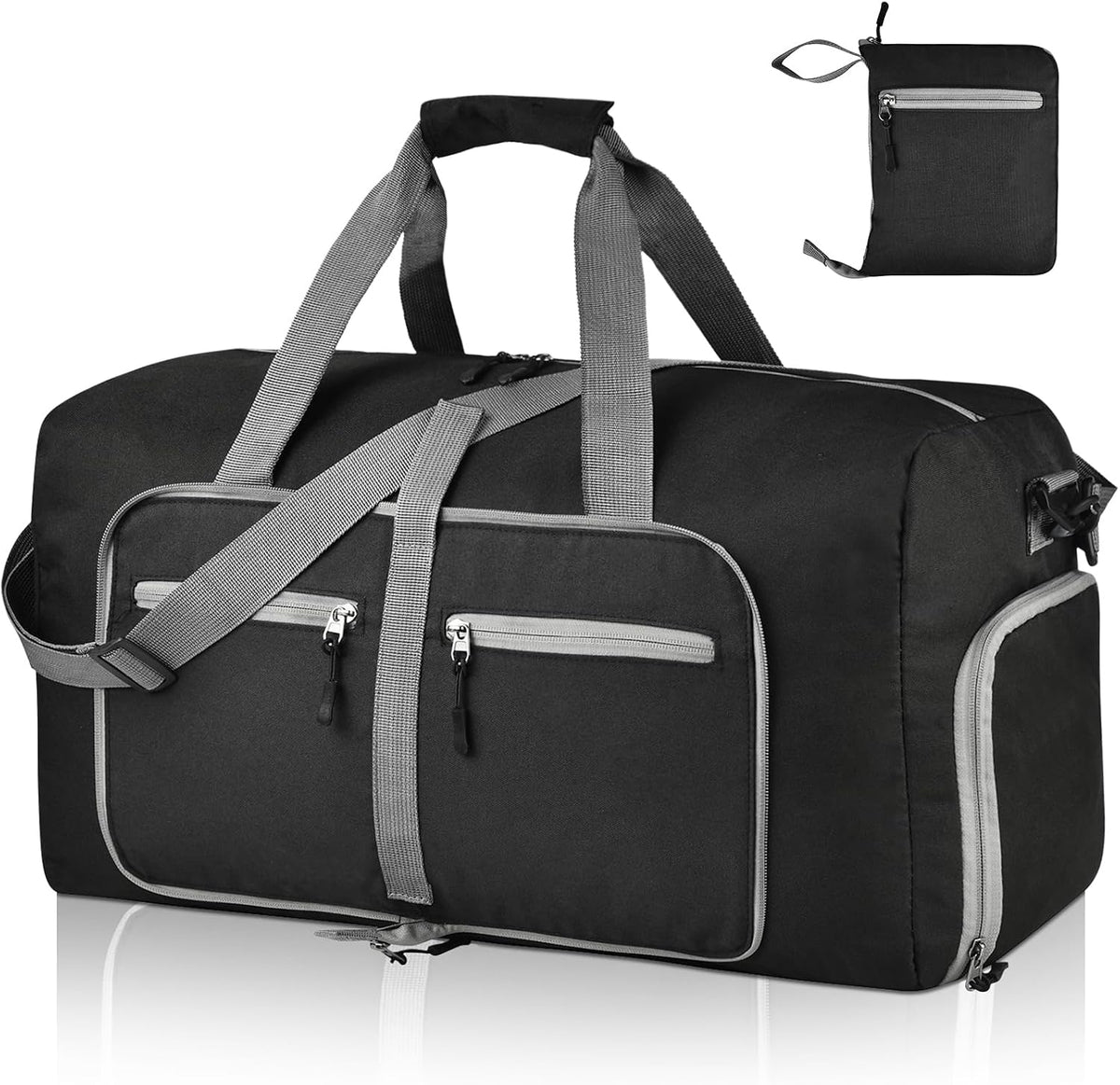 Dimayar 85L Foldable Duffle Bag for Travel, Lightweight Weekender Bags
