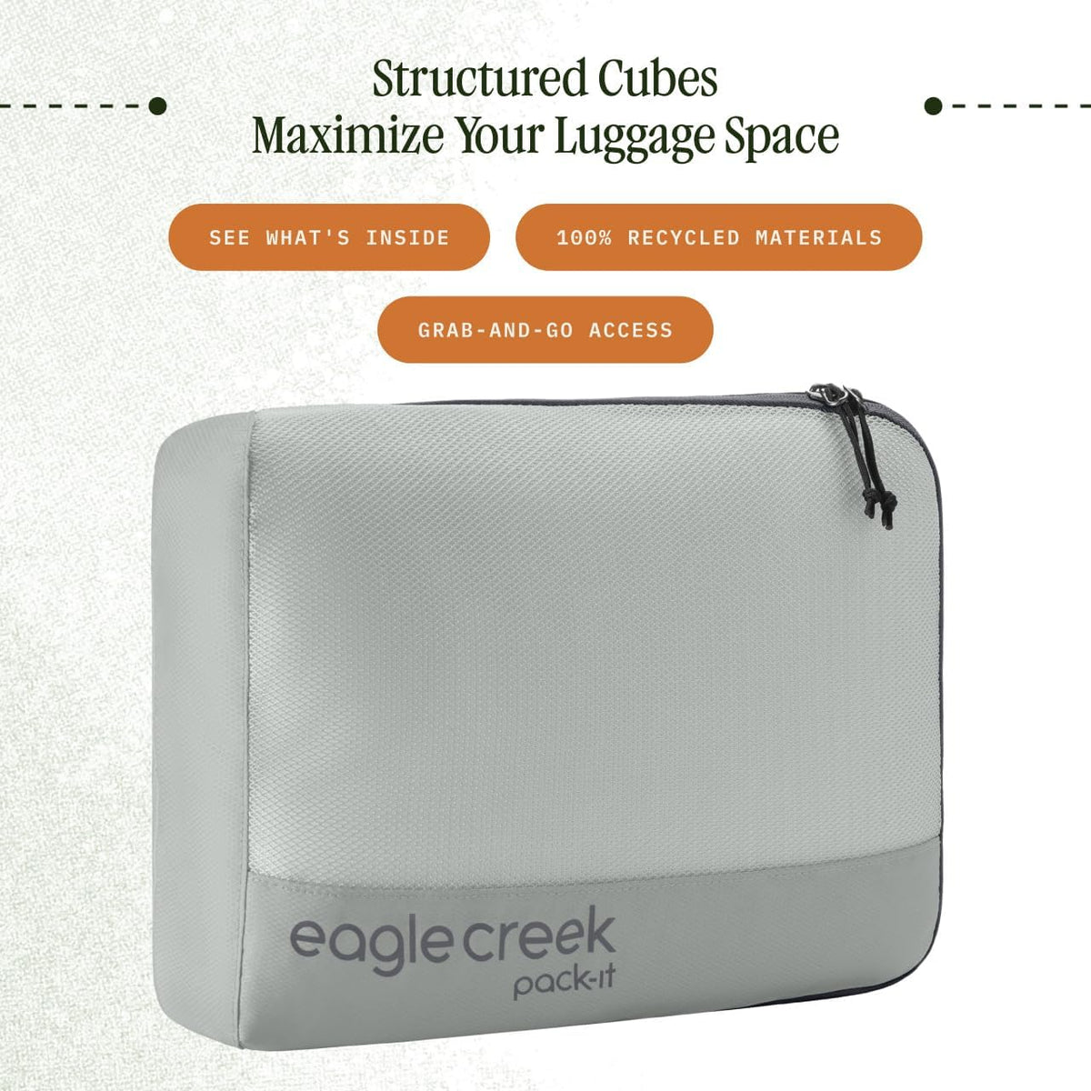 Eagle Creek Pack-It Reveal Cube, Medium, Storm Grey