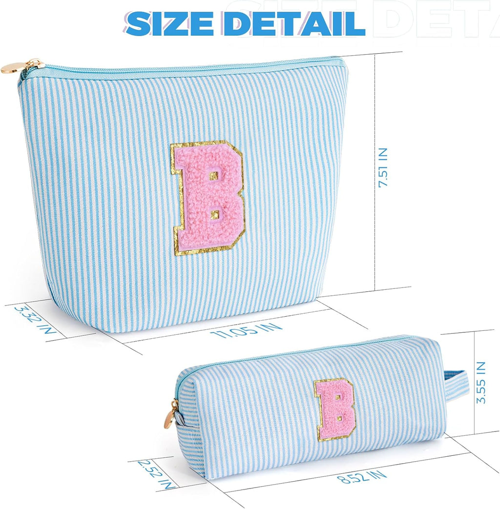 Gifts for Teen Girls Women - Birthday Gifts for 10 11 12 13 14 15 16 17 18 Years Old Girl,Makeup Bag Cosmetic Bag,Teacher Gift Trendy Stuff Toiletry Bag - Blue,B