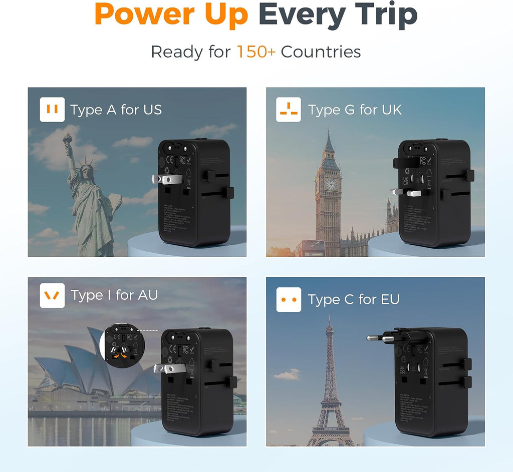 TESSAN International Power Adapter PD 25W, Black