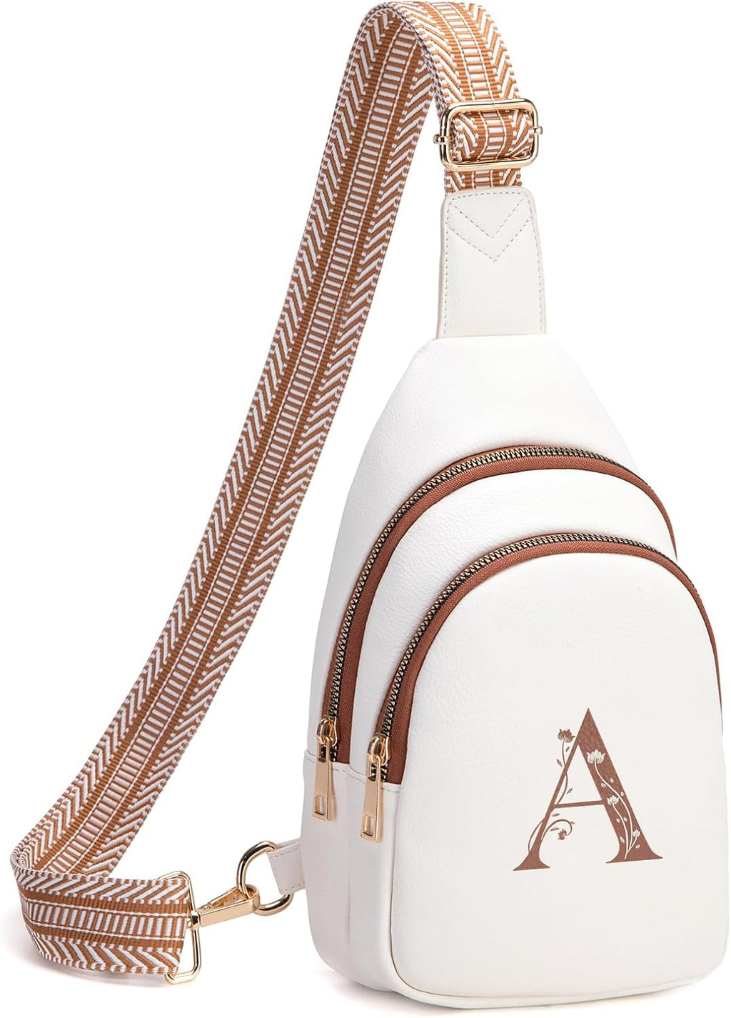 Viverte Crossbody Bags for Women Initial Sling Bag Cross Body Fanny Packs Personalized Gifts for Mom Women Wife