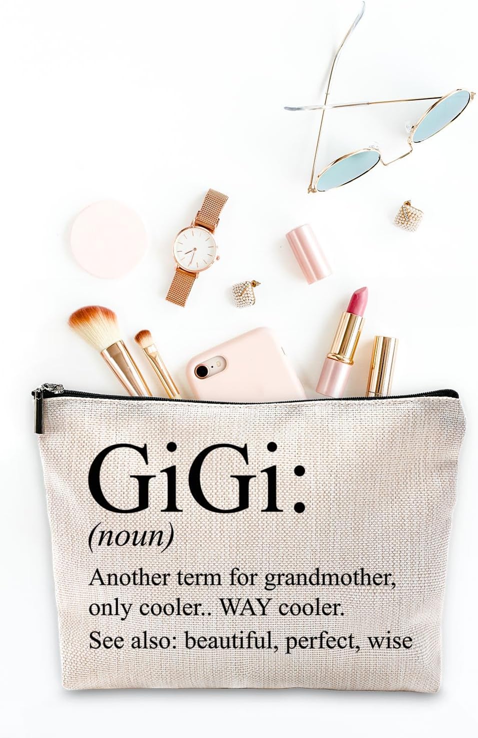 Sufamb Gigi Grandma Makeup Bag - Gigi Gifts for Grandma's Birthday or Mother's Day