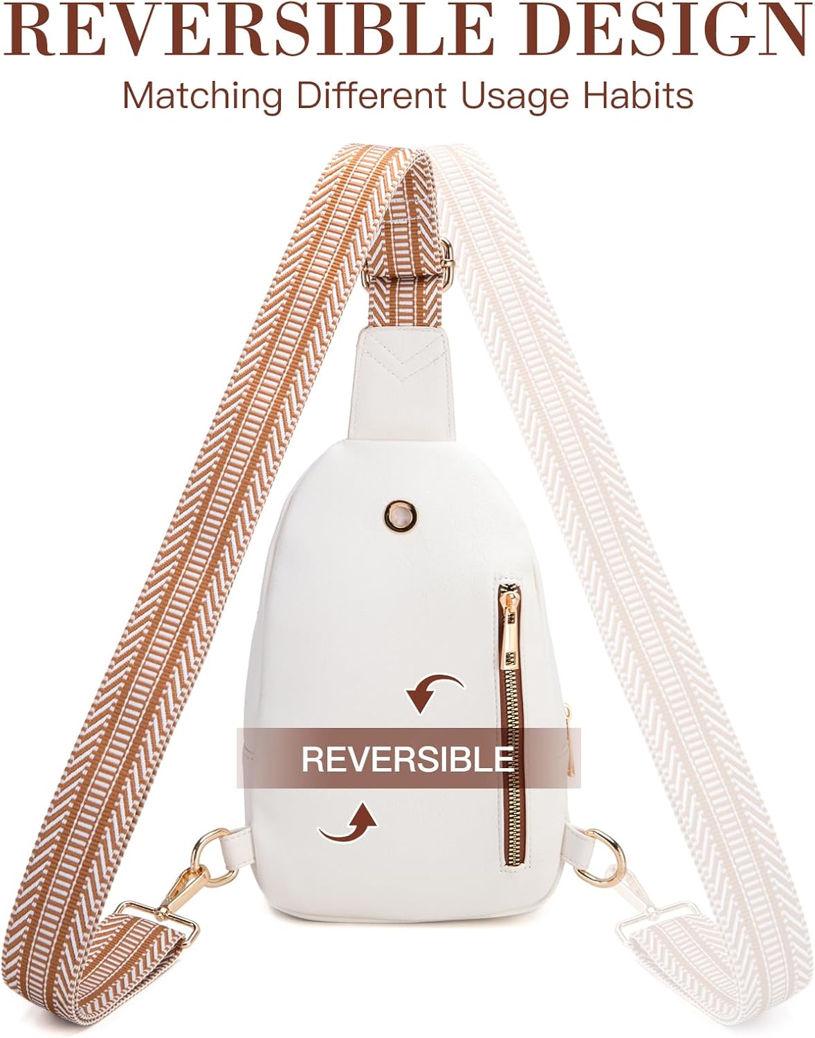 Viverte Crossbody Bags for Women Initial Sling Bag Cross Body Fanny Packs Personalized Gifts for Mom Women Wife