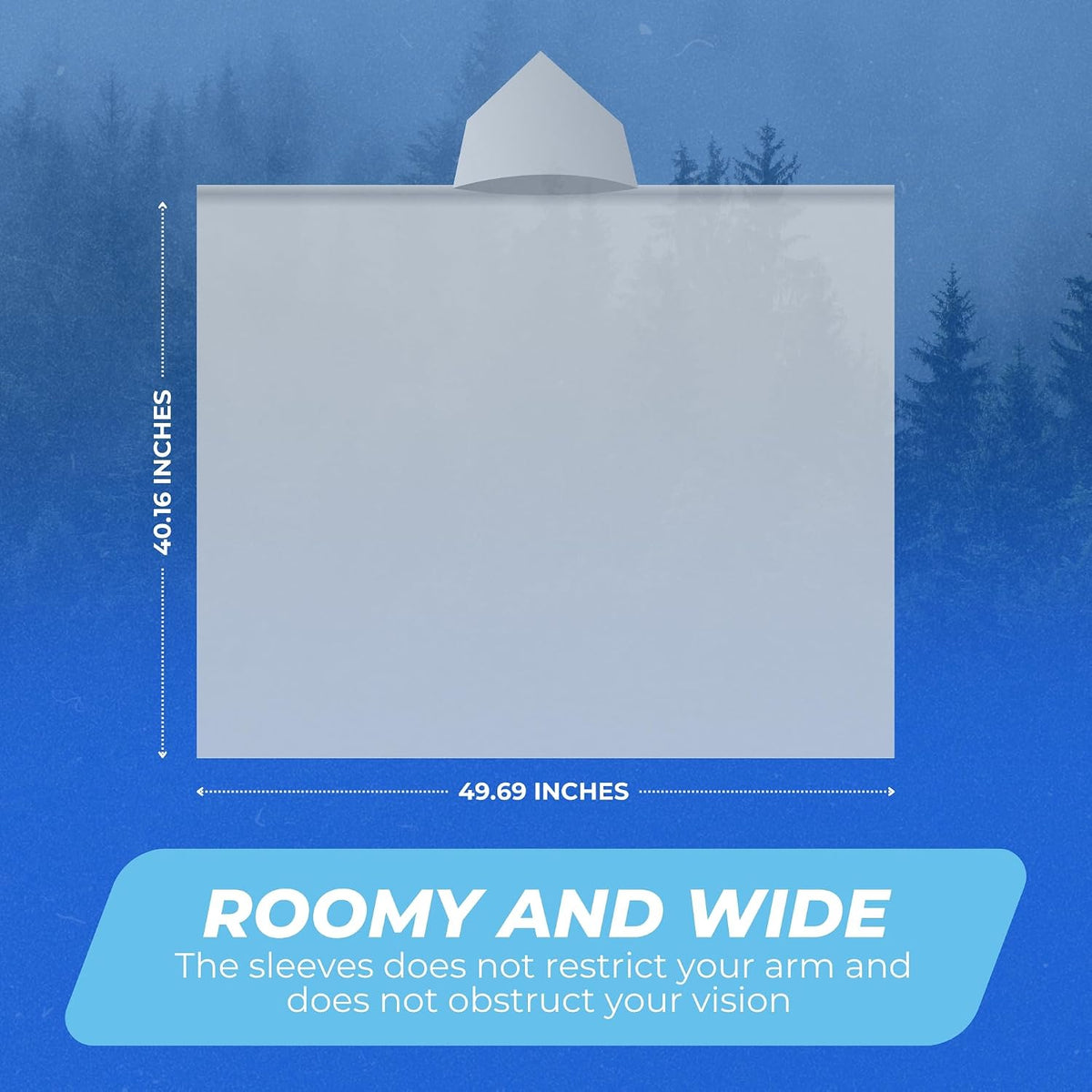 CloudTen Clear Rain Ponchos for Adults (4 Pack) | Thick and Compact Clear Disposable Rain Ponchos Family Pack - Camping Essentials and Good for Disney World Essentials