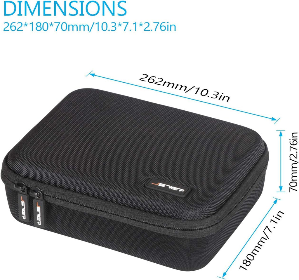 JSVER Carrying Case for DJI Mavic Mini 2 Hard Shell Storage Case for Mini 2/2 SE/4K Drone Remote Controller and Accessories, with Propeller Protectors and Control Stick Cover