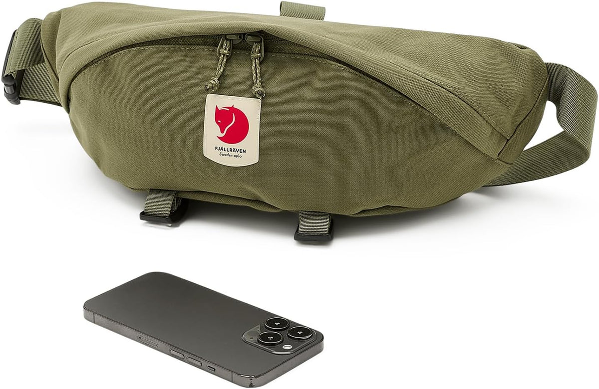 Fjällräven Ulvo Hip Pack Large - Waterproof Bergshell Fabric, Durable Storage, Adjustable Belt - Hiking, Travel