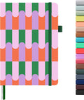 &And Per Se Lined Hardcover Notebook – A5 5.7"x8" College Ruled, 160 Pages, 100gsm Thick Paper – Aesthetic Journal for Women, Gift-Ready Planner, Everyday Writing Notebook (Color Block)
