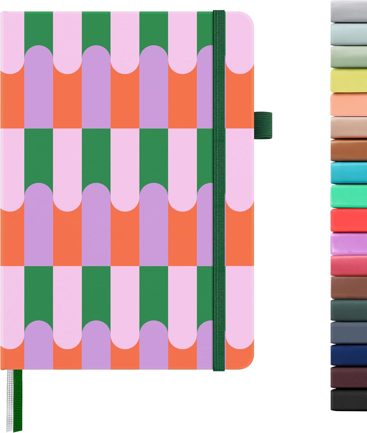&And Per Se Lined Hardcover Notebook – A5 5.7"x8" College Ruled, 160 Pages, 100gsm Thick Paper – Aesthetic Journal for Women, Gift-Ready Planner, Everyday Writing Notebook (Color Block)