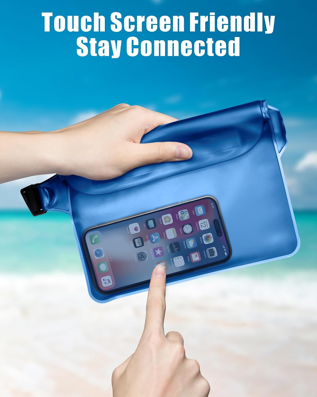 F-color Waterproof Fanny Pack - Waterproof Pouch, Beach Cruise Essentials