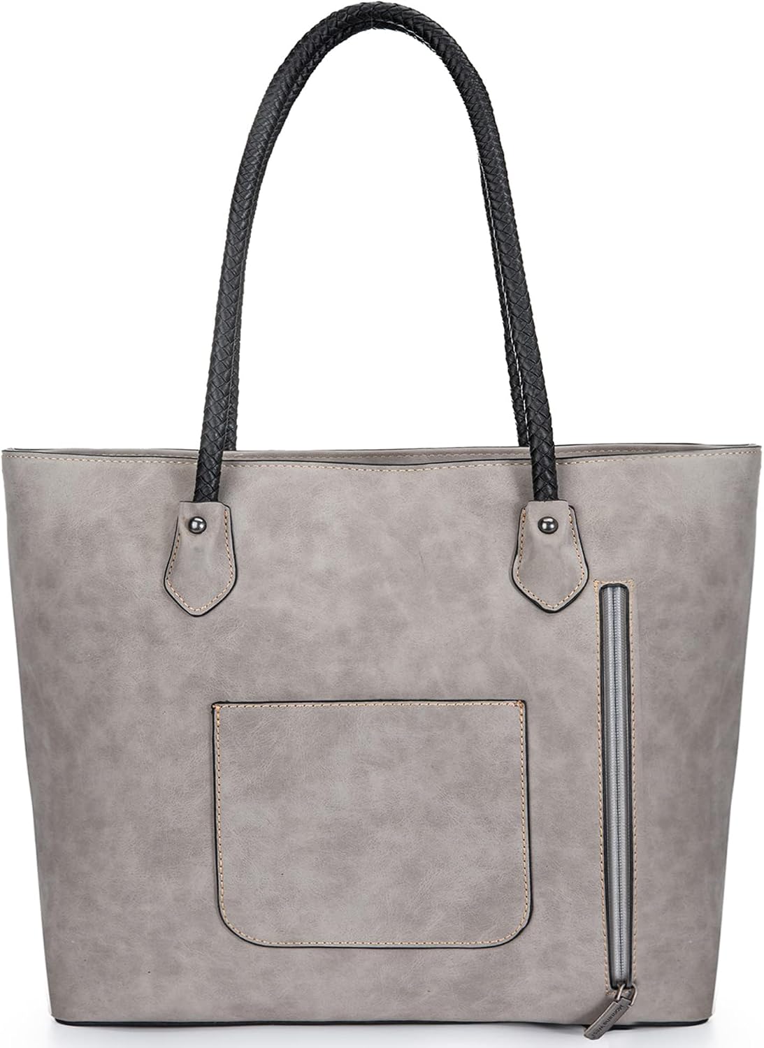 Montana West Woven Tote Bags for Women Purses and Handbags with Back Zipper Pocket