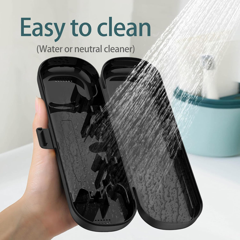 Easily cleaned Electric toothbrush Travel Container Case healthier intended for Oral-B PRO SMART GENIUS SERIES for Aquasonic Black Series for Philips Sonicare 4100/6100/9000/9900/7500 (1)