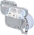 ESR for AirPods Pro 3 Case (2025), Magnetic Lid, Cyber Tough Series, Gray