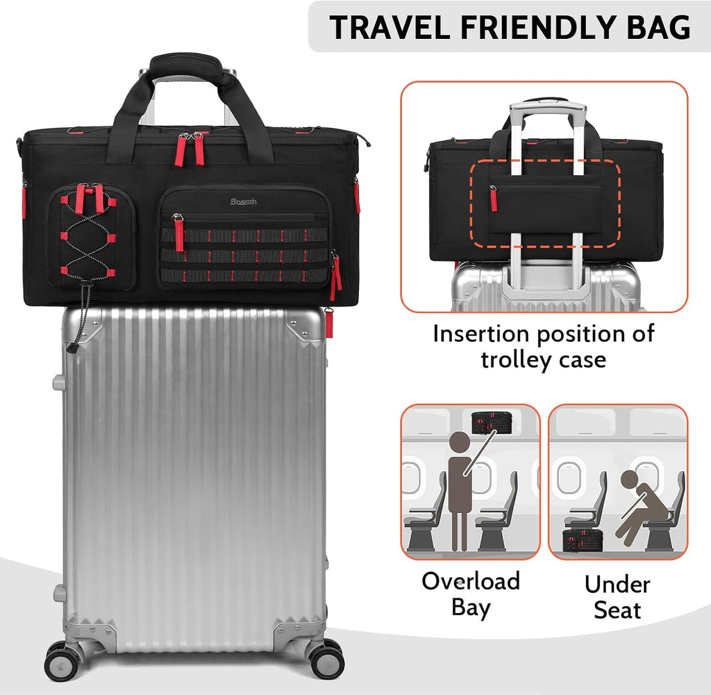 BOSSTIN DJ Cable Bag with Detachable Dividers for Equipment and Music Gear