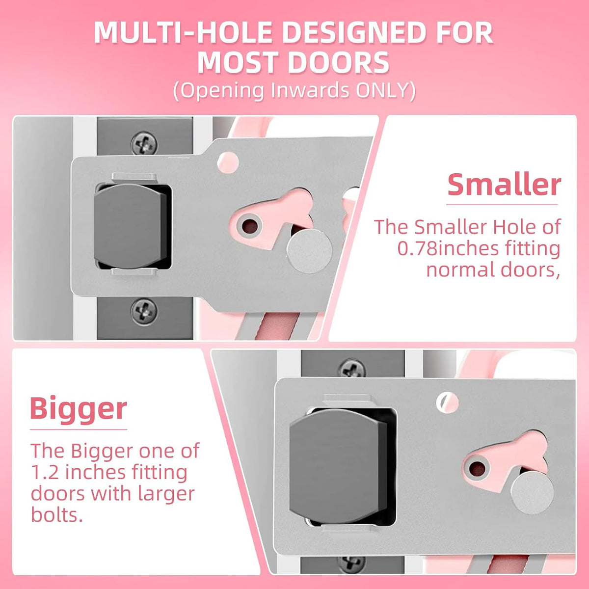 Portable Door Lock for Travel Security Hotel Room Safety Device