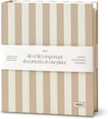 Document Organizer Binder for Important Papers & Passports, Oat