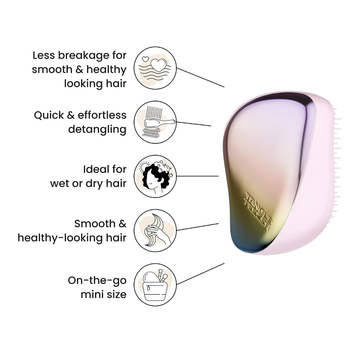 Tangle Teezer Compact Styler Detangling Hairbrush