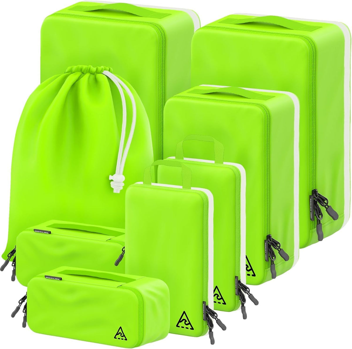8-Piece Luxury Compression Packing Cubes & Bags for Travel – Maximize Space in Luggage with HybridMax Double-Capacity Design, 50 Luggage Tags, Deluxe Set, Lifetime Satisfaction Suitcase Organizer Bags