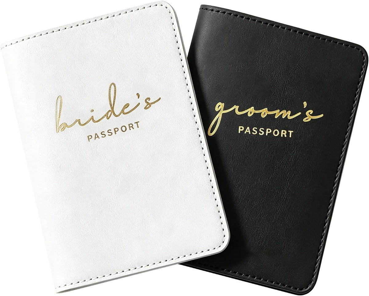 Mr and Mrs Passport Holder Set for Couples