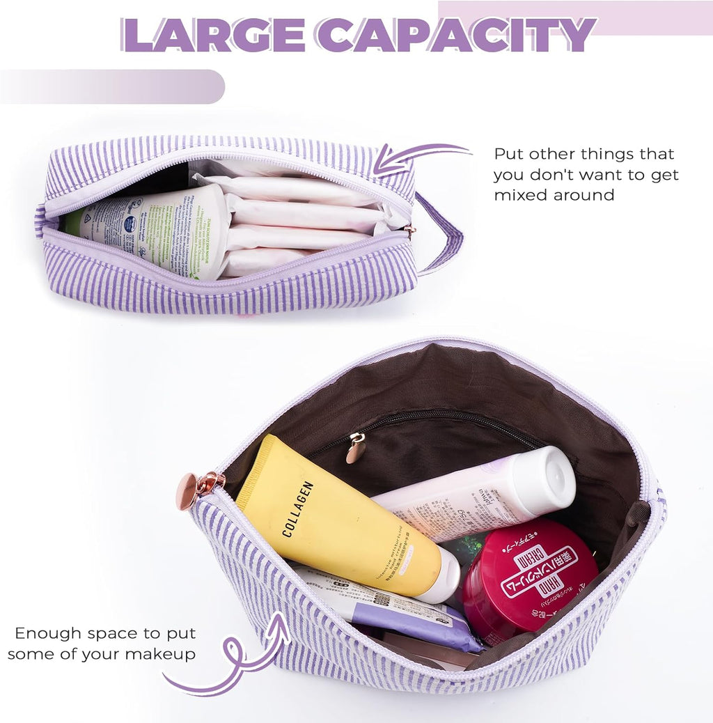 Gifts for Teen Girls Women - Birthday Gifts for 10 11 12 13 14 15 16 17 18 Years Old Girl,Makeup Bag Cosmetic Bag,Teacher Gift Trendy Stuff Toiletry Bag - Lavender,B