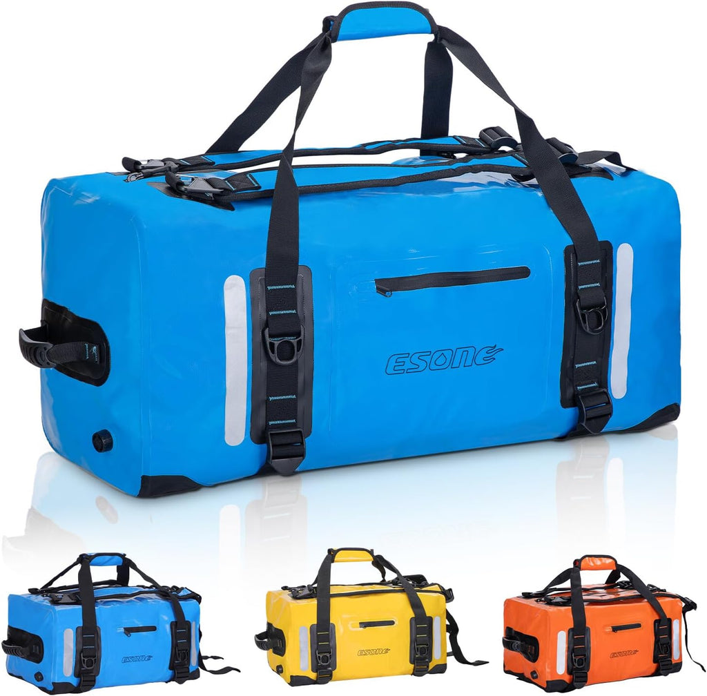ESONE Dry Bag Backpack Waterproof Bags for Men/Women 90L Blue