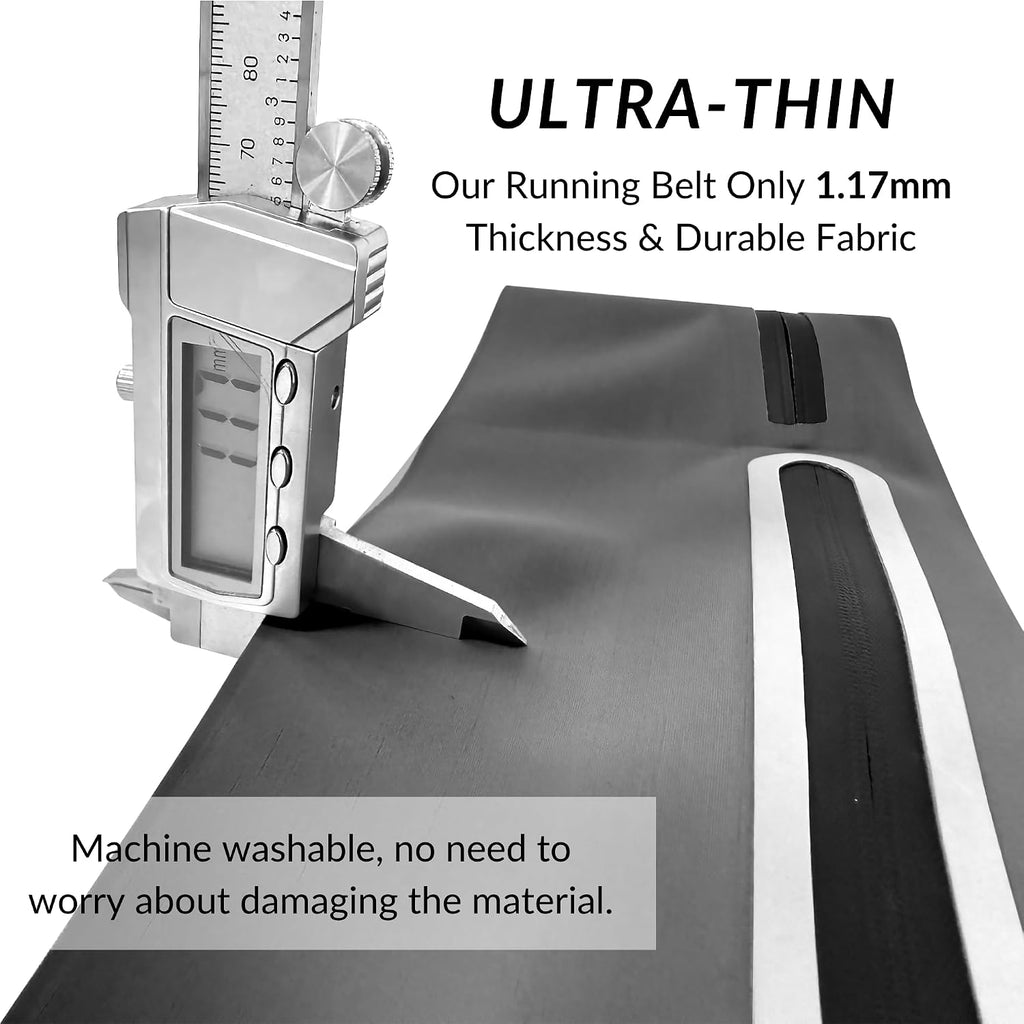 Running Belt for Men Women, Ultra-thin Run Belt with Pockets Secure Adjustable Fanny Pack Marathon Jogging Runners Belt for Phone, Keys & Essentials - Fits 6.9'' Phones (Black, X-Large)
