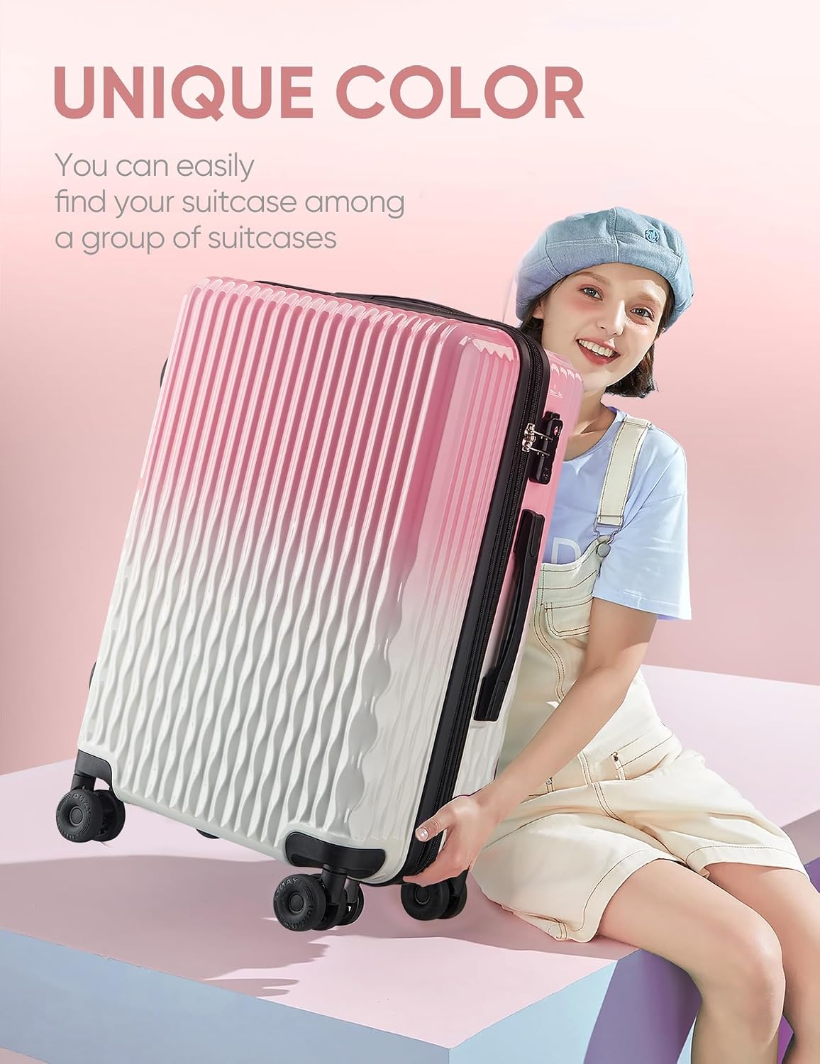 Tolino Carry on Luggage 20 Inch Expandable Suitcases with Wheels