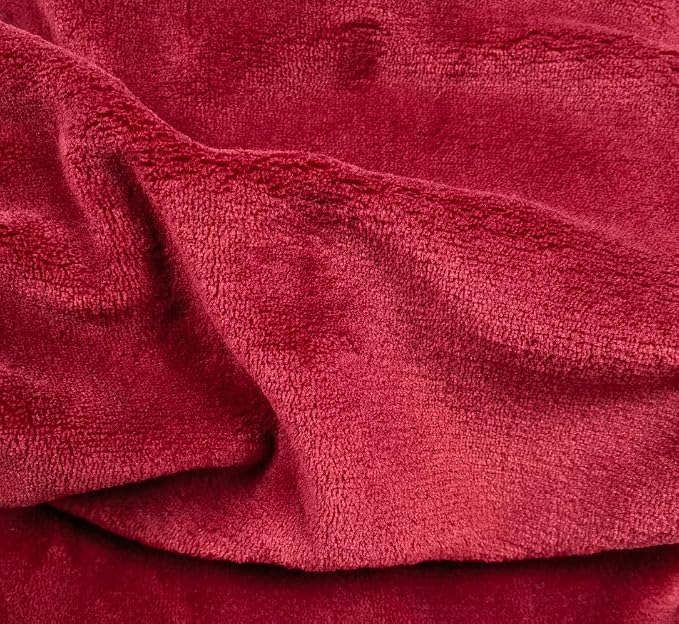 ShezPretty Premium 2in1 Soft Travel Blanket Pillow with Airline Hand Luggage Sleeve and Backpack Clip Airplane (Burgundy)