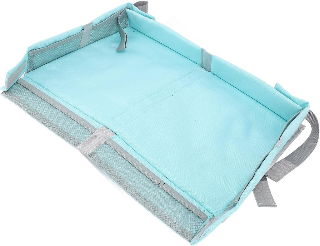 Travel Tray Cover, Foldable Polyester Organizer, 15.35 Inch (Green)