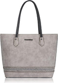 Montana West Woven Tote Bags for Women Purses and Handbags with Back Zipper Pocket