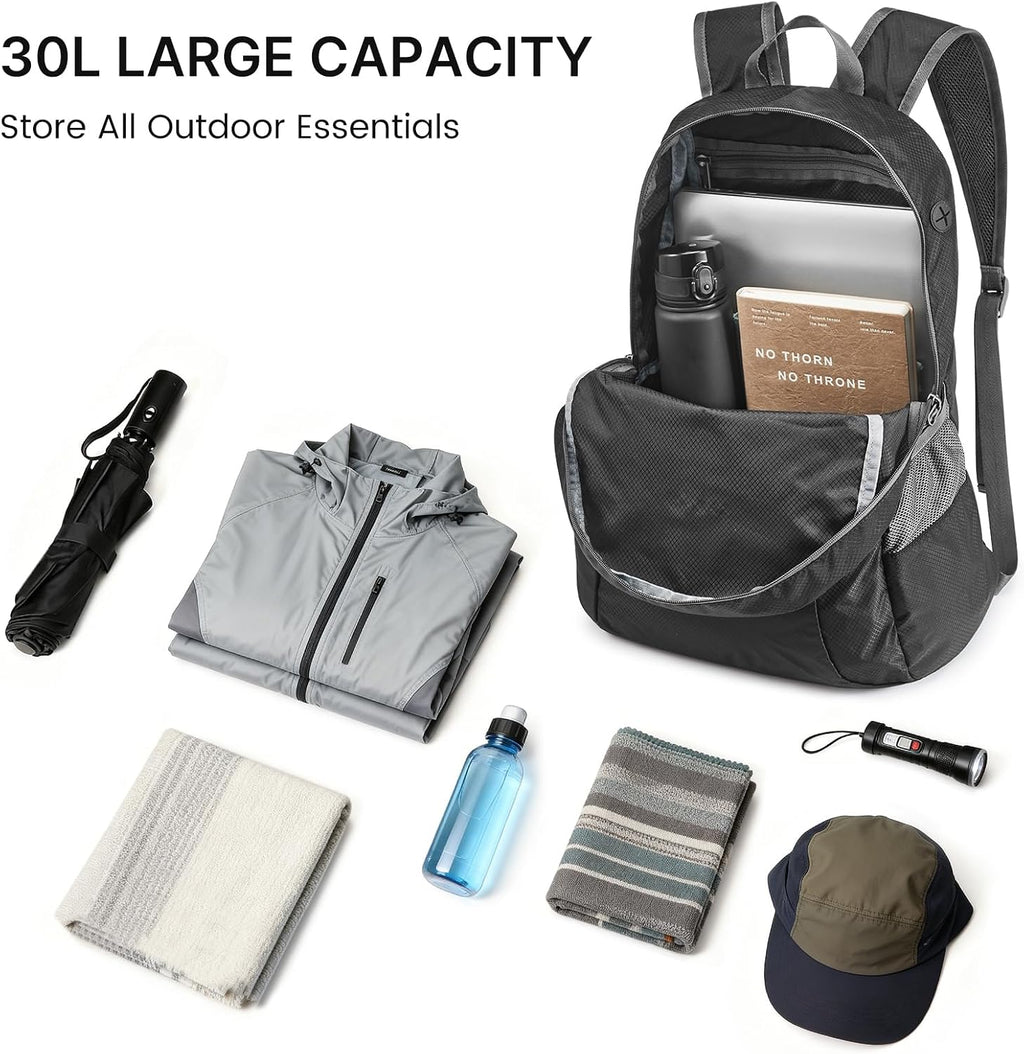G4Free 30L Packable Travel Hiking Backpack for Men Women