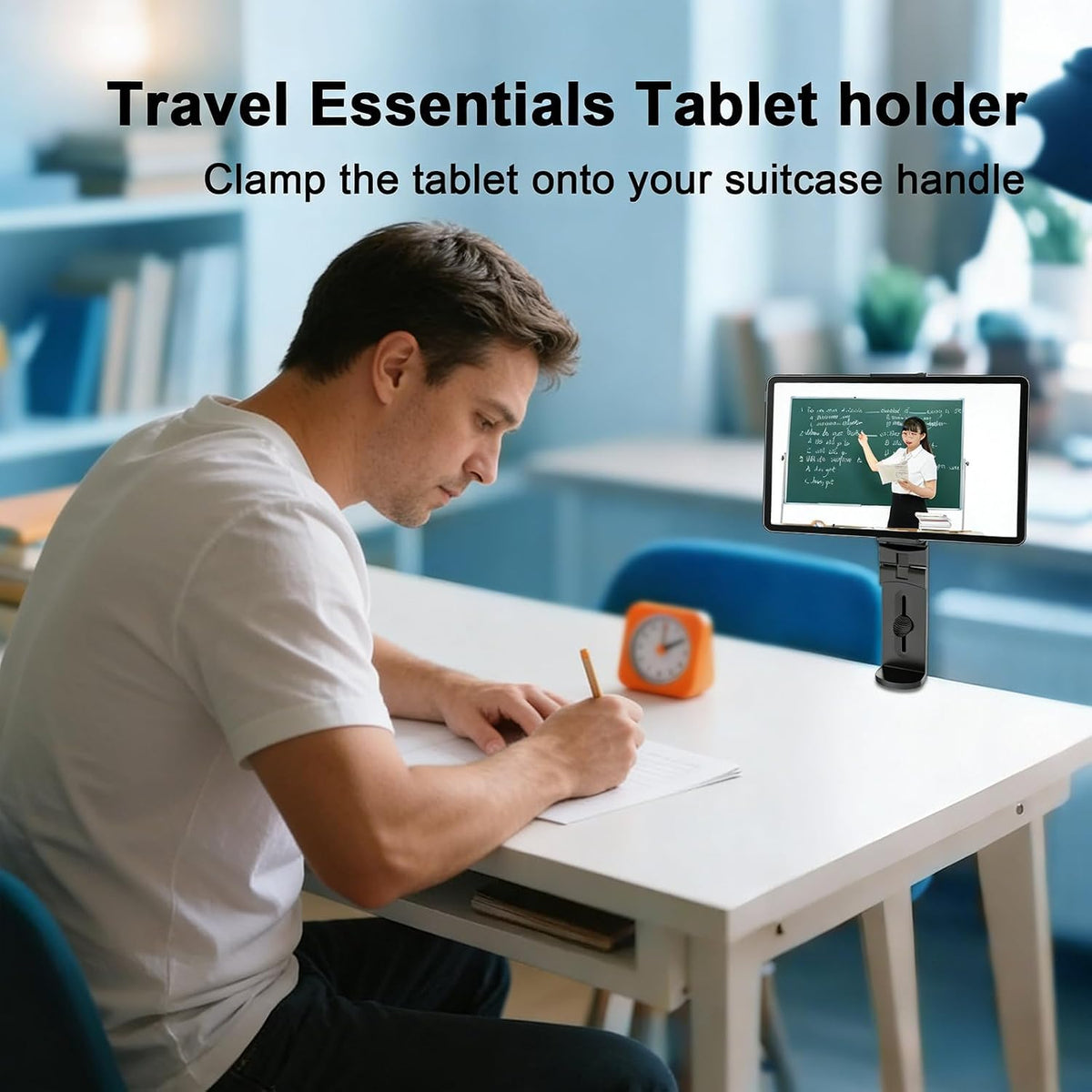 Airplane Tablet Holder Mount, 360° Adjust, Not for Tablets Over 12"