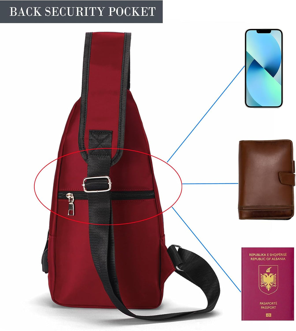 Seoky Rop Men Women Sling Backpack Shoulder Chest Crossbody Bag