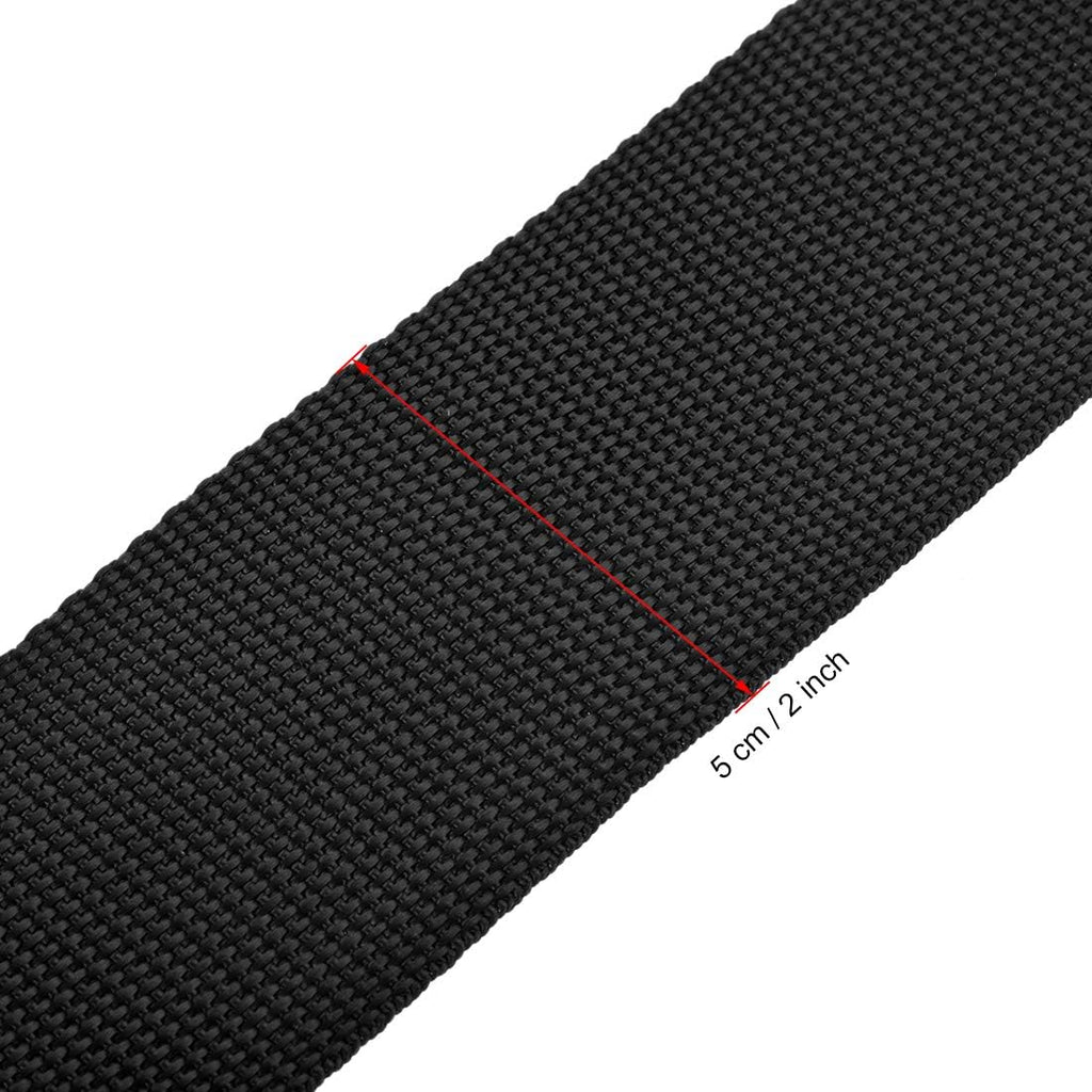 uxcell Luggage Straps Suitcase Belts 2x78 2Mx5cm Black 2Pcs