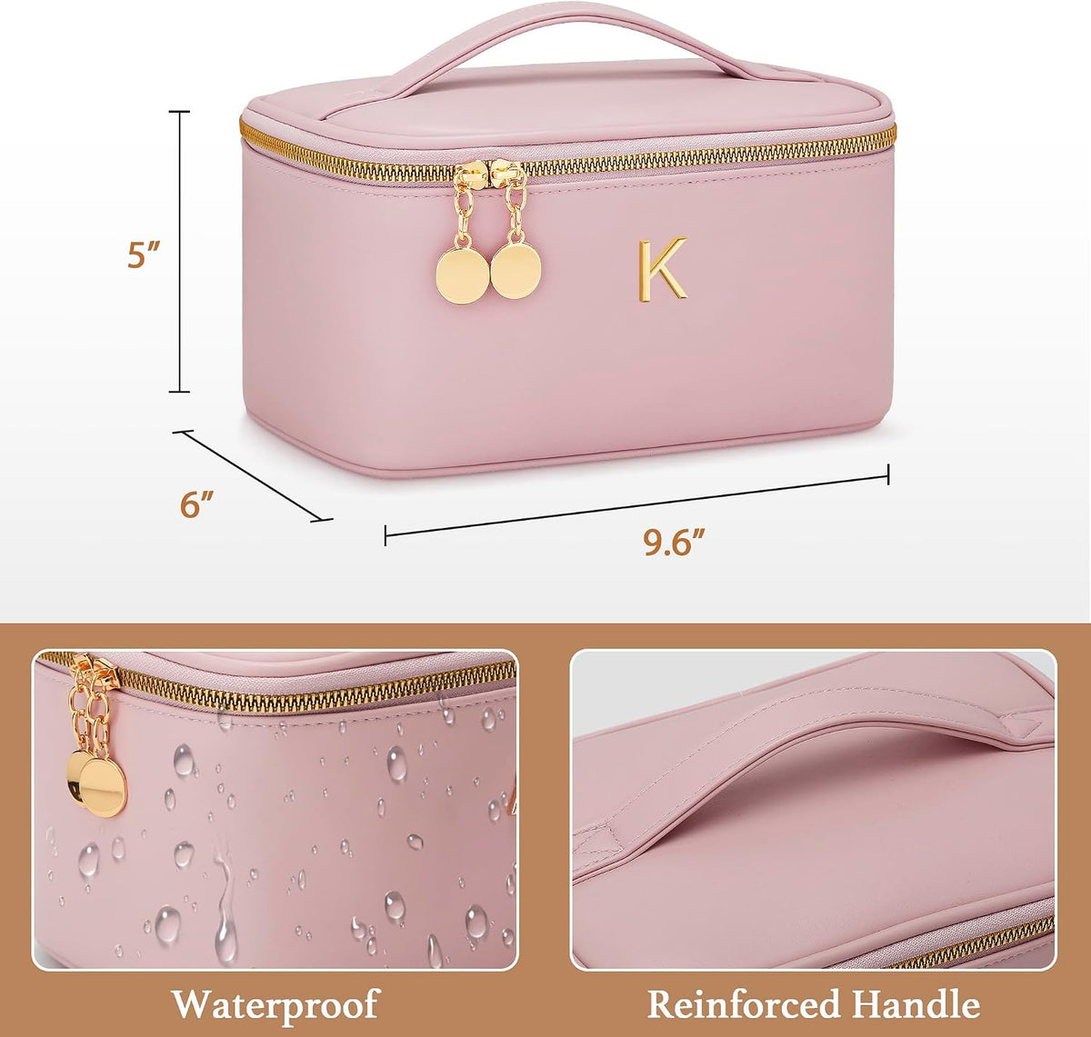 Personalized Makeup Bag Gifts for Women Travel Cosmetic Case