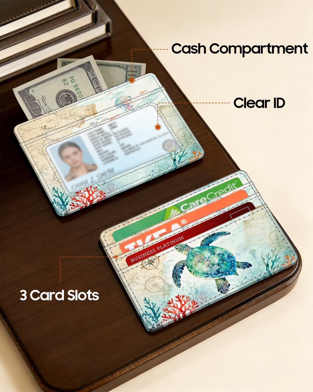 FINTIE Slim Minimalist Front Pocket Wallet RFID Blocking Credit Card Holder